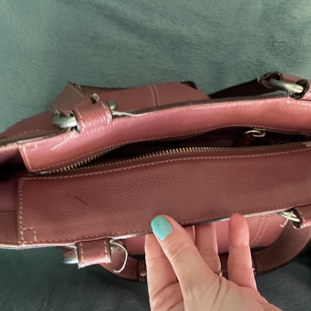 Coach Factory Mauve Leather Tote - Picture 5 of 6